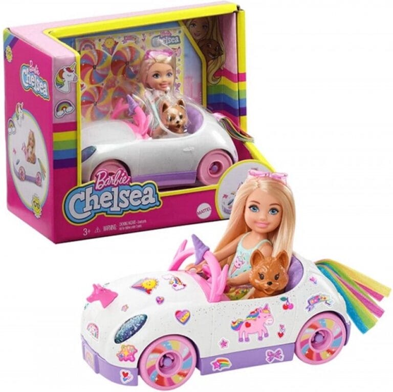 Barbie Chelsea - Barbie Auto met Stickers