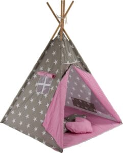 Speeltent - Tipi Tent - Met Grondkleed & Kussens