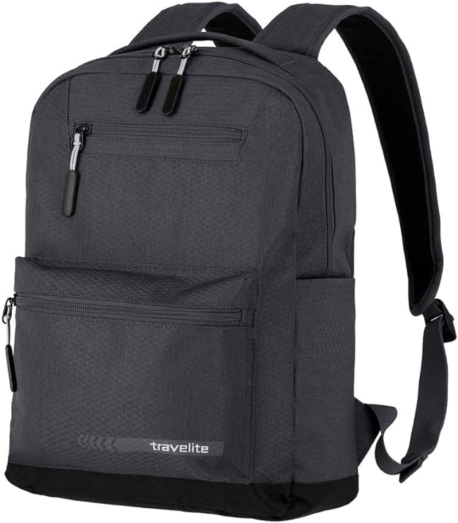 Travelite Unisex Kick Off Backpack M Bagage- Handbagage (1 stuks), D'antraciet, Rucksack M (40 cm/17 Liter), bagage